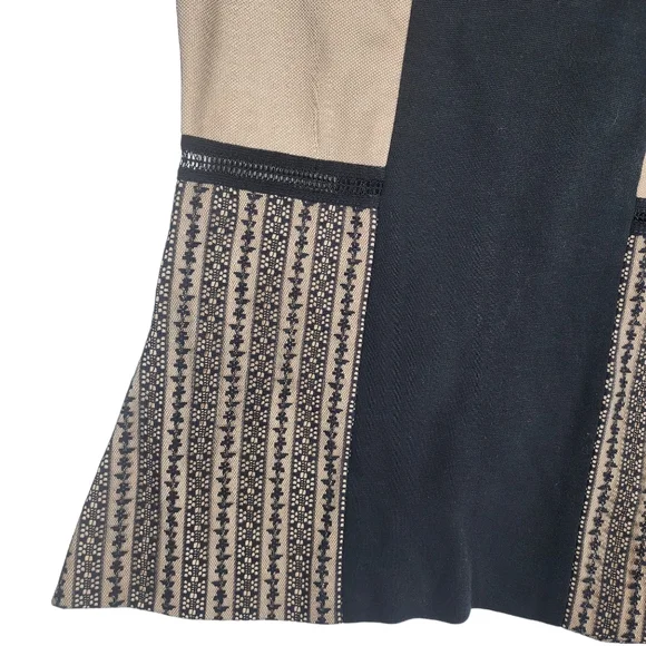 CINQ A SEPT Womens Small Ellis Top NWT New Sleeveless Lace V Neck Color Block